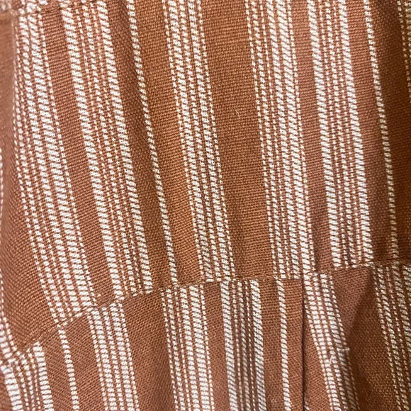 Roxy - Striped V-Neck Midi Dress - Picture 3 of 6